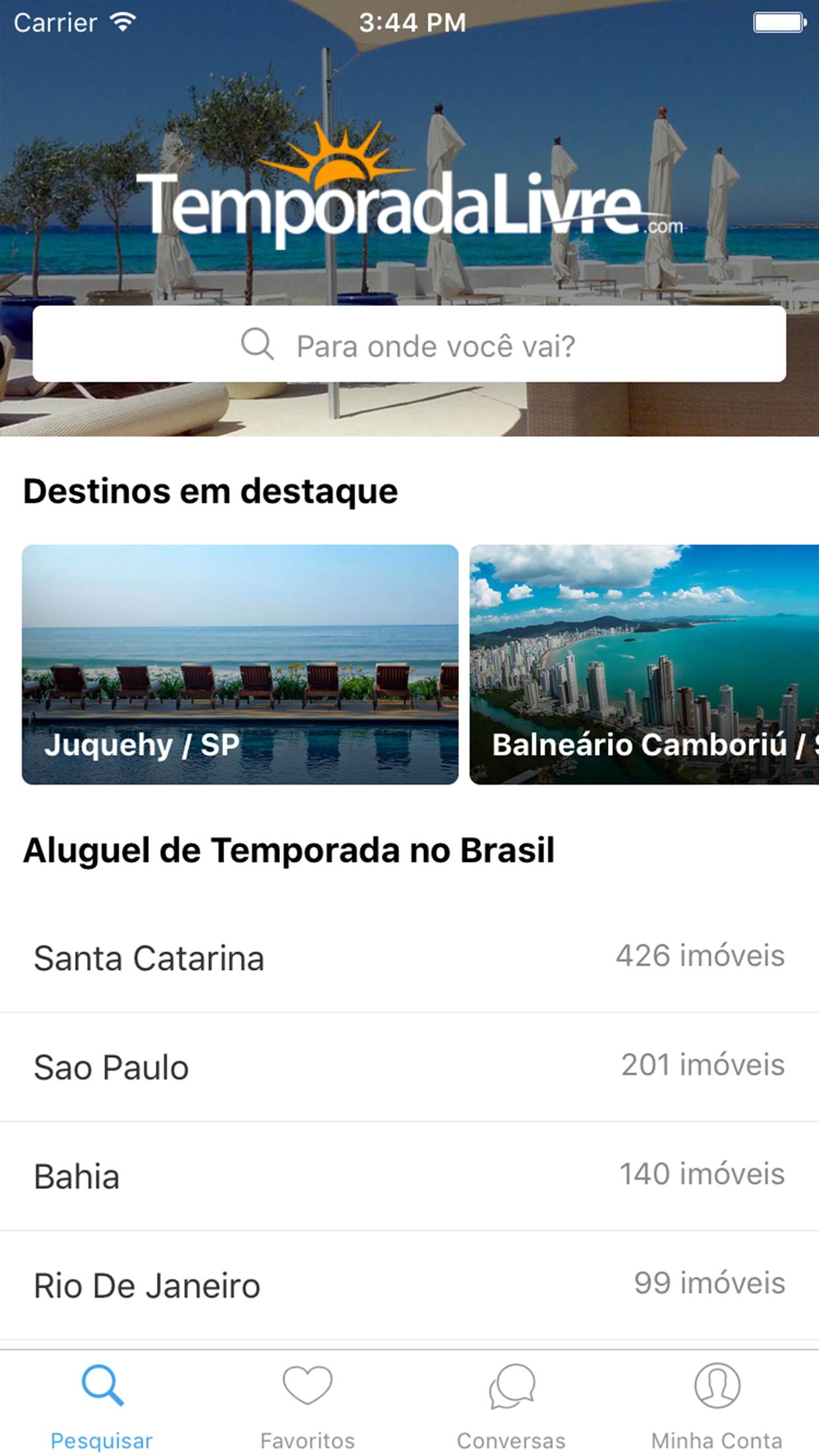 App TemporadaLivre