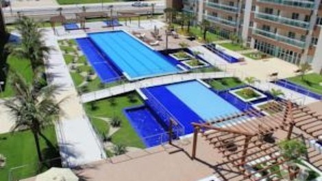 Vista aérea do condomínio