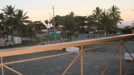 Varanda do  apto 211A - frente p/ o mar.