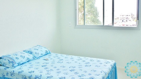 Quarto 2 com cama de casal e ar condicionado