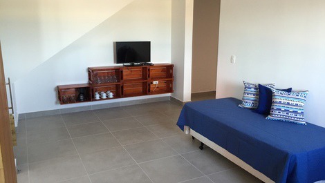 Sala apartamento térro lateral.