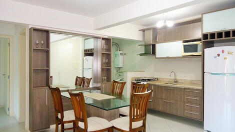 Sala de estar e jantar integradas