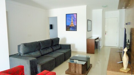 Sala de estar e jantar integradas