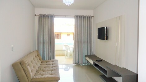 Sala de estar e jantar integradas