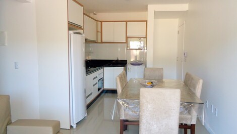 Sala de estar e jantar integradas