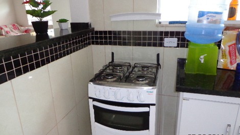 cozinha com fogão novo