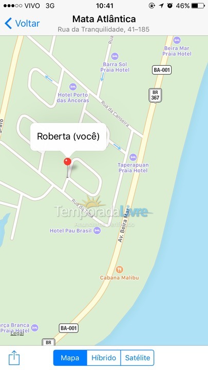 House for vacation rental in Porto Seguro (Praia de Taperapuan)