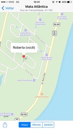 Distância entre a casa e a praia 