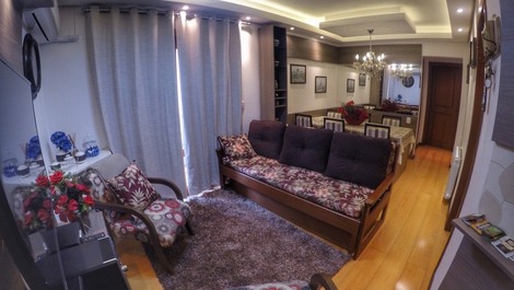 Living estar e jantar integrados