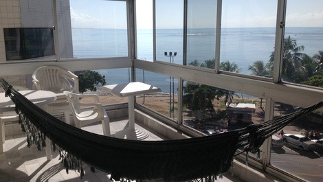 Vista da varanda pela manhã