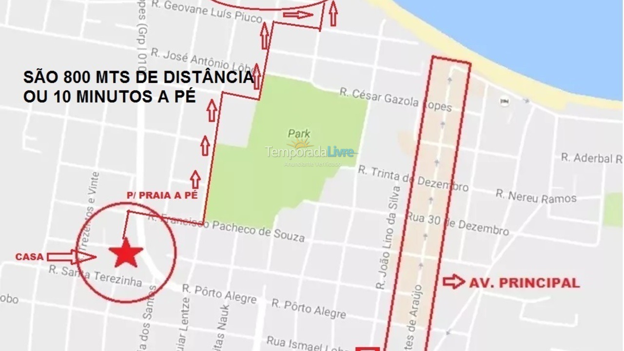 Casa para alquiler de vacaciones em Garopaba (Ferraz)