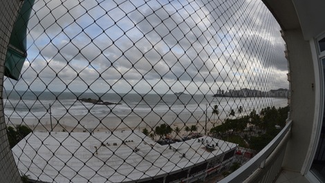 Vista da praia da sacada