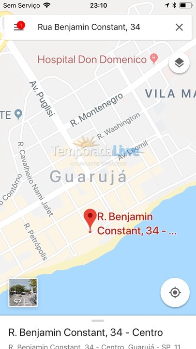 Apartamento para aluguel de temporada em Guarujá (Pitangueiras)