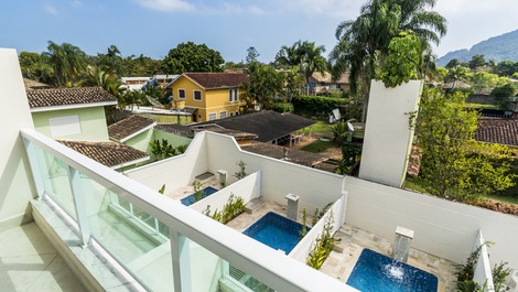 vista aérea da piscina