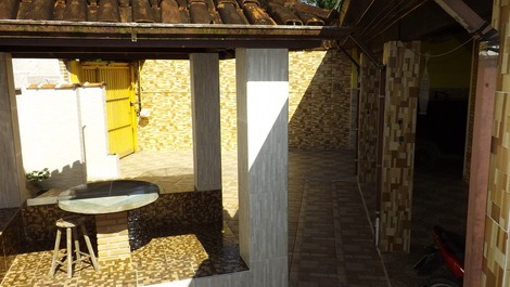 Quiosque perto da churrasqueira