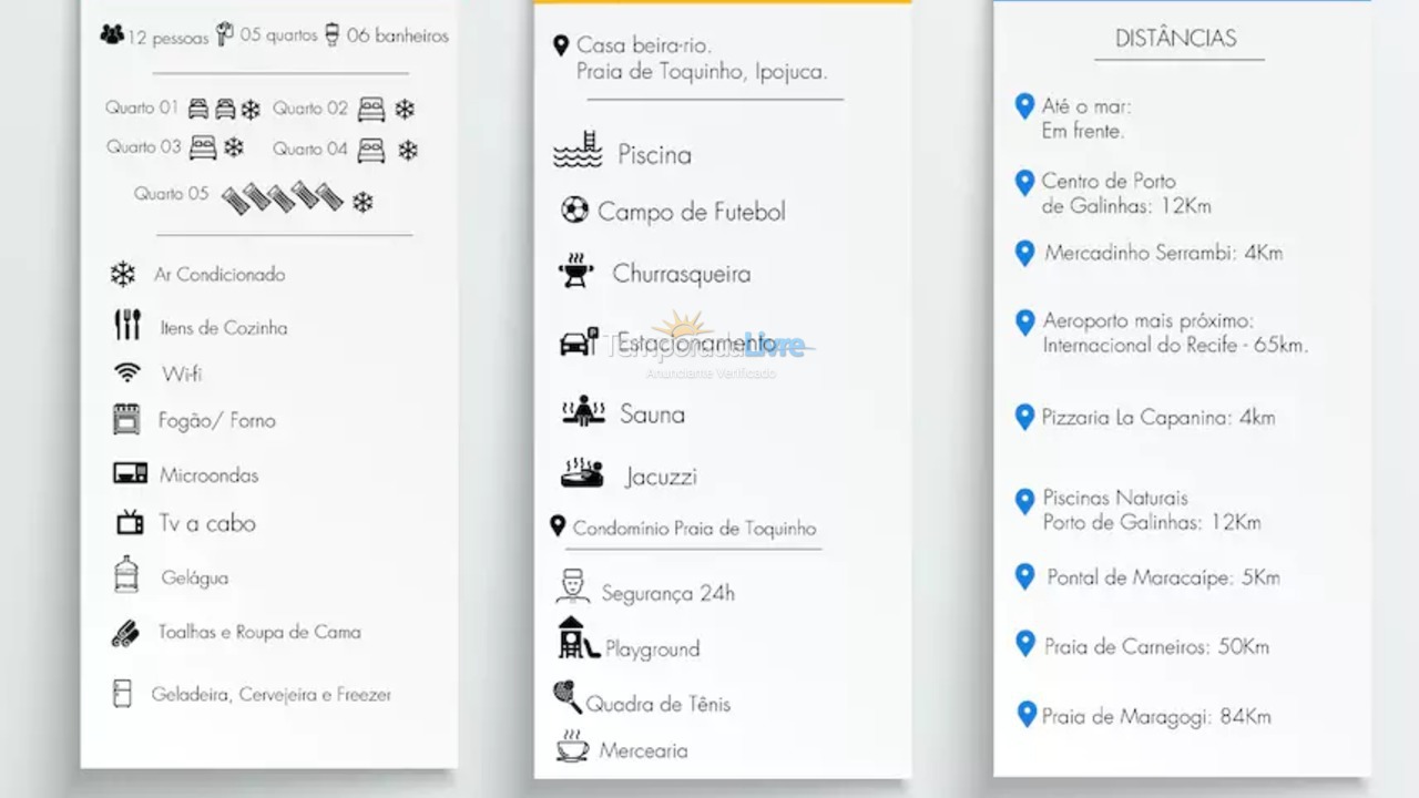 Casa para aluguel de temporada em Ipojuca (Praia de Serrambi)