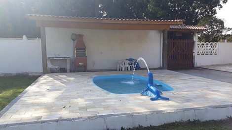 piscina com cascata