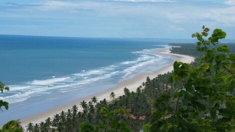 Chalets with sea view balcony, bedroom, living room, bathroom and kitchen