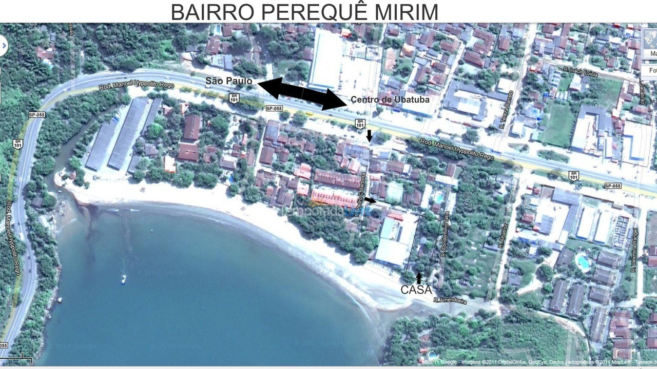 House for vacation rental in Ubatuba (Pereque Mirim)