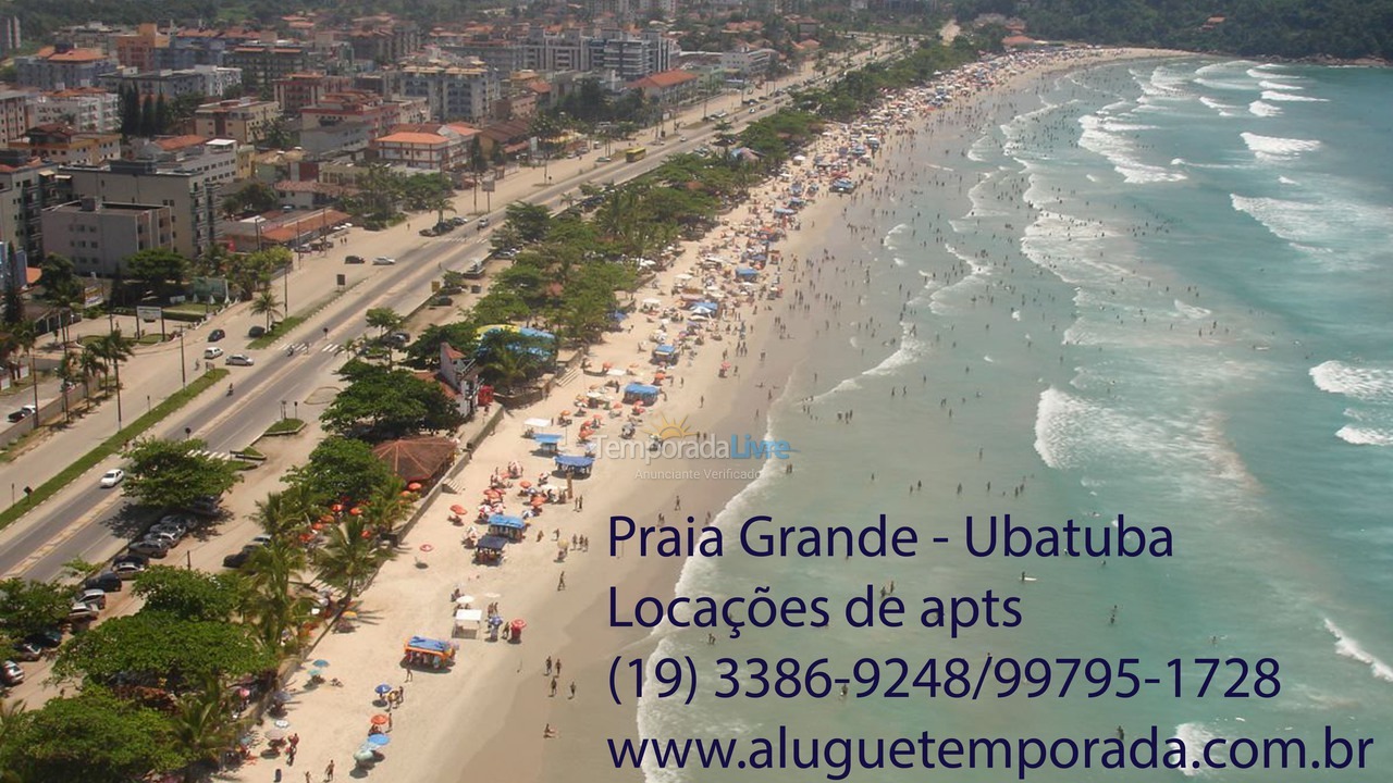 Apartamento para alquiler de vacaciones em Ubatuba (Praia Grande)