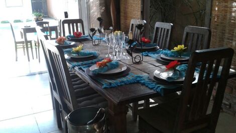 Condominium right on the sand cozy house 4 suites Praia de Manguinhos