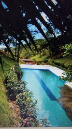 Chalets with sea view balcony, bedroom, living room, bathroom and kitchen