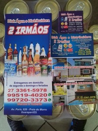 DETALHES E TELEFONES DA MINHA EMPRESA DISTRIBUIDORA DE BEBIDAS 2 IRMÃOS . 