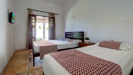 Casa Luxo BEACH PARK, 7 Suítes AR/TV-27 Pessoas à 50 metros da Praia