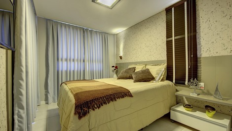 Alto Luxo BEACH PARK - MANDARA - 4 Quartos AR/TV -"PÉ NA AREIA"