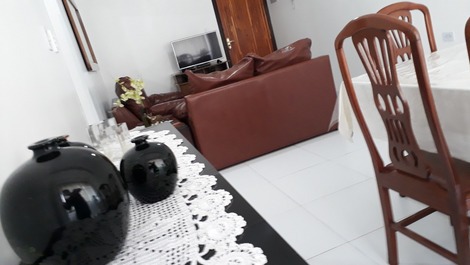 Confortável apto praia de Pitangueiras