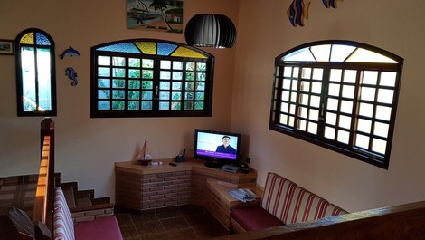 Casa com ar condicionado, piscina e Wi-Fi-Caraguatatuba