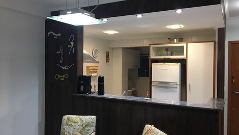 Cozinha americana - cozinhe olhando para o mar