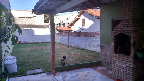 Esse doguinho não mora na casa.