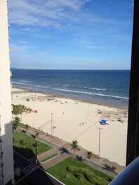 Ocean front building with barbecue on the balcony