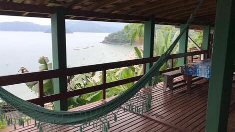 Varanda do deck com rede