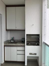 Churrasqueira na sacada 