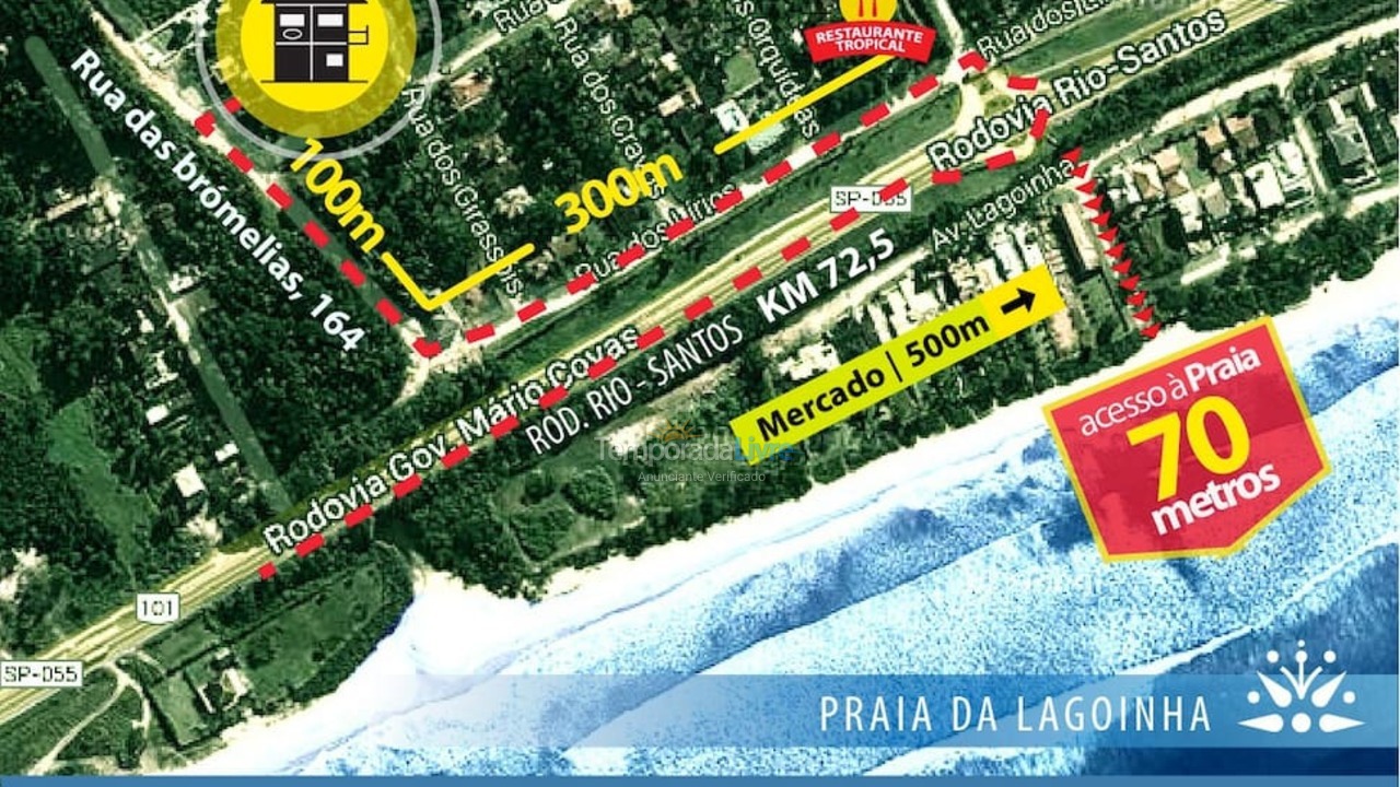 Casa para alquiler de vacaciones em Ubatuba (Lagoinha)