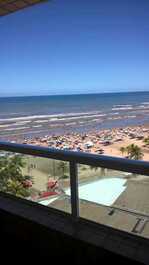 Vista da sacada e sala