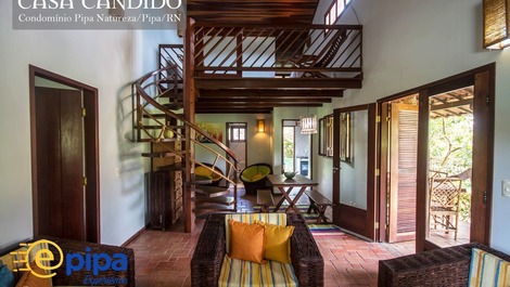 Casa Cândido - Estar/Mezanino