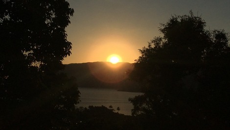 Por do Sol - vista frontal no inverno