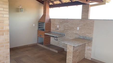 Triplex + Top de Praia Grande Wi-Fi Netflix Churrasqueira Vista Mar