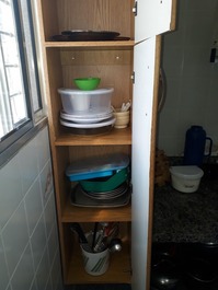 Vários utensílios de cozinha