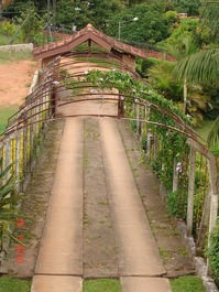Vista da varanda da sala para a Entrada da casa