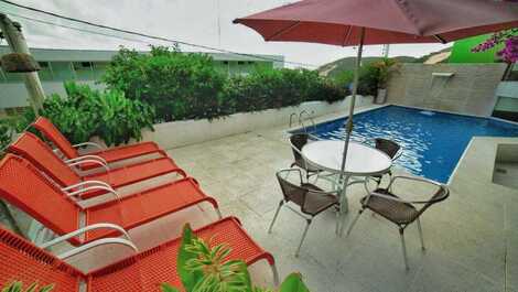 Área de lazer da piscina