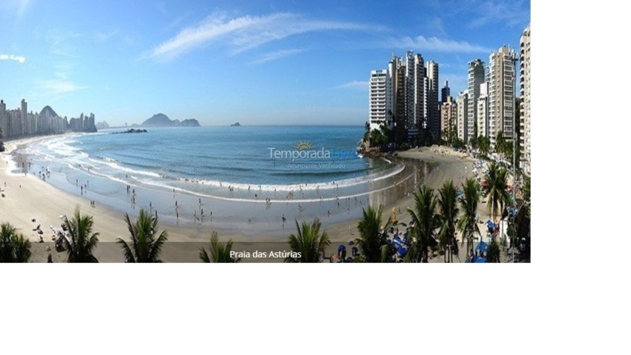 Apartamento para aluguel de temporada em Guarujá (Astúrias)