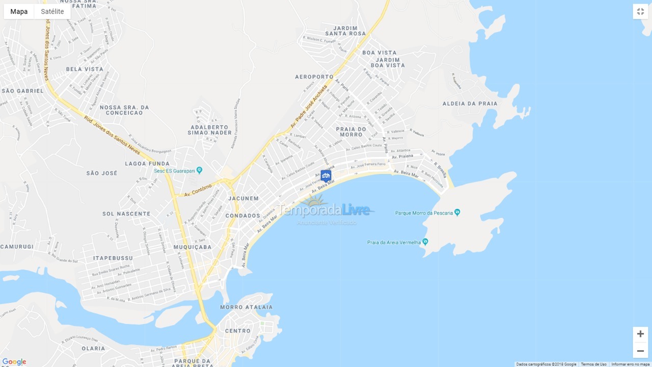 Apartment for vacation rental in Guarapari (Praia do Morro)