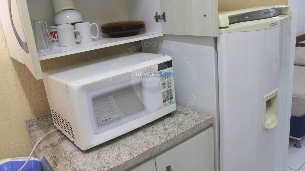 Apartamento para aluguel de temporada em Santos (Ponta da Praia)