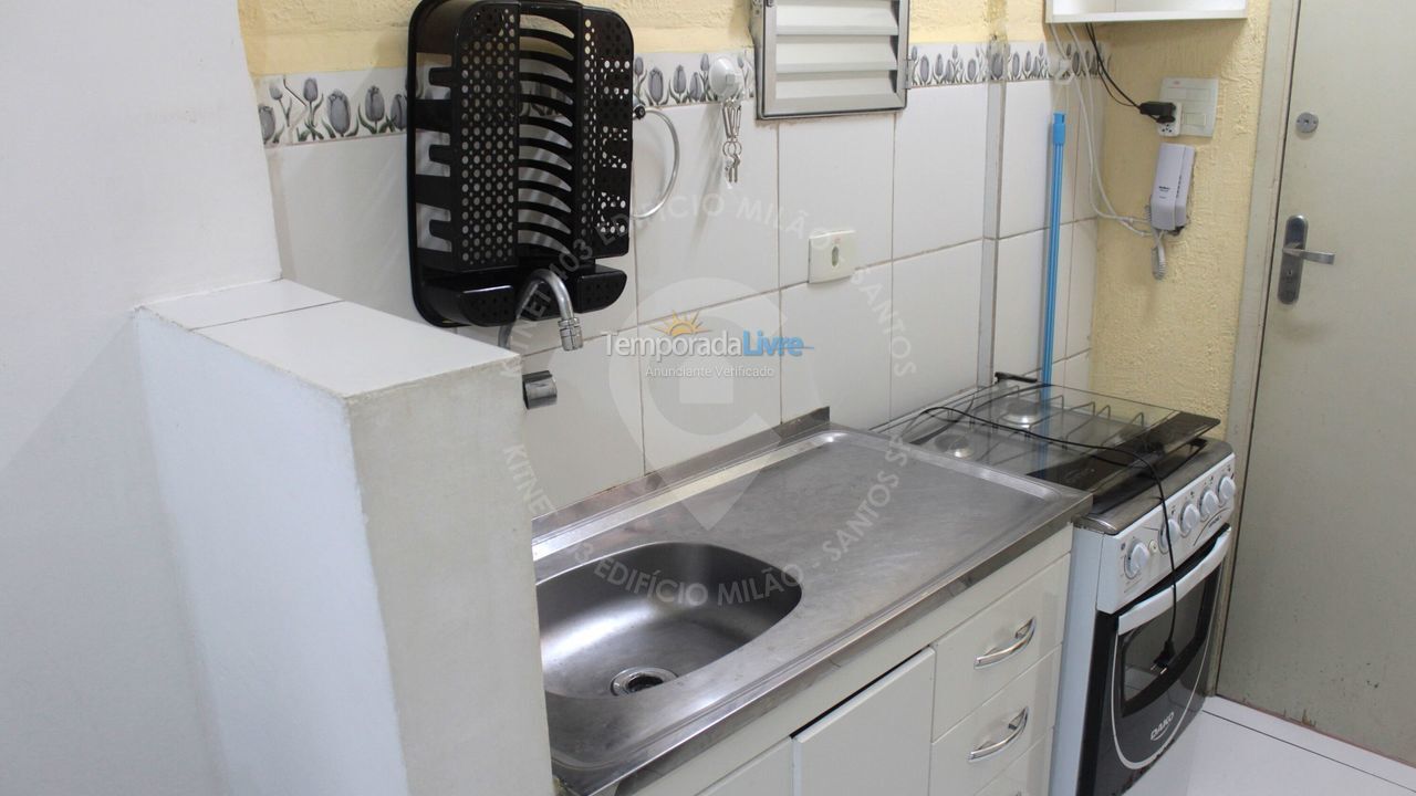 Apartamento para aluguel de temporada em Santos (Ponta da Praia)