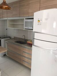 Apartamento completo de frente para o mar
