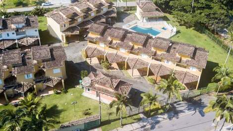 Vista aérea do condomínio